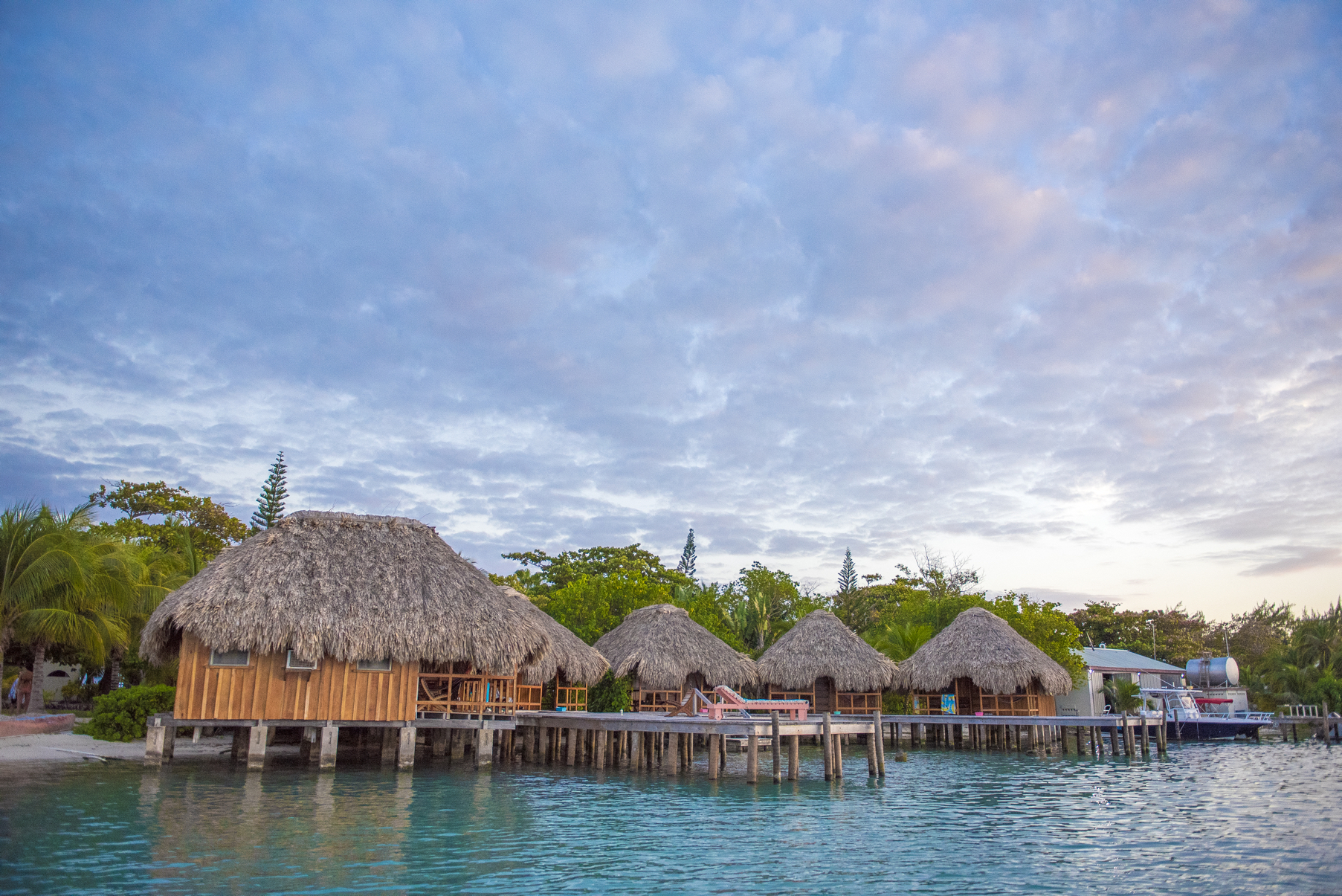 overwater cabana caribbean belize resort